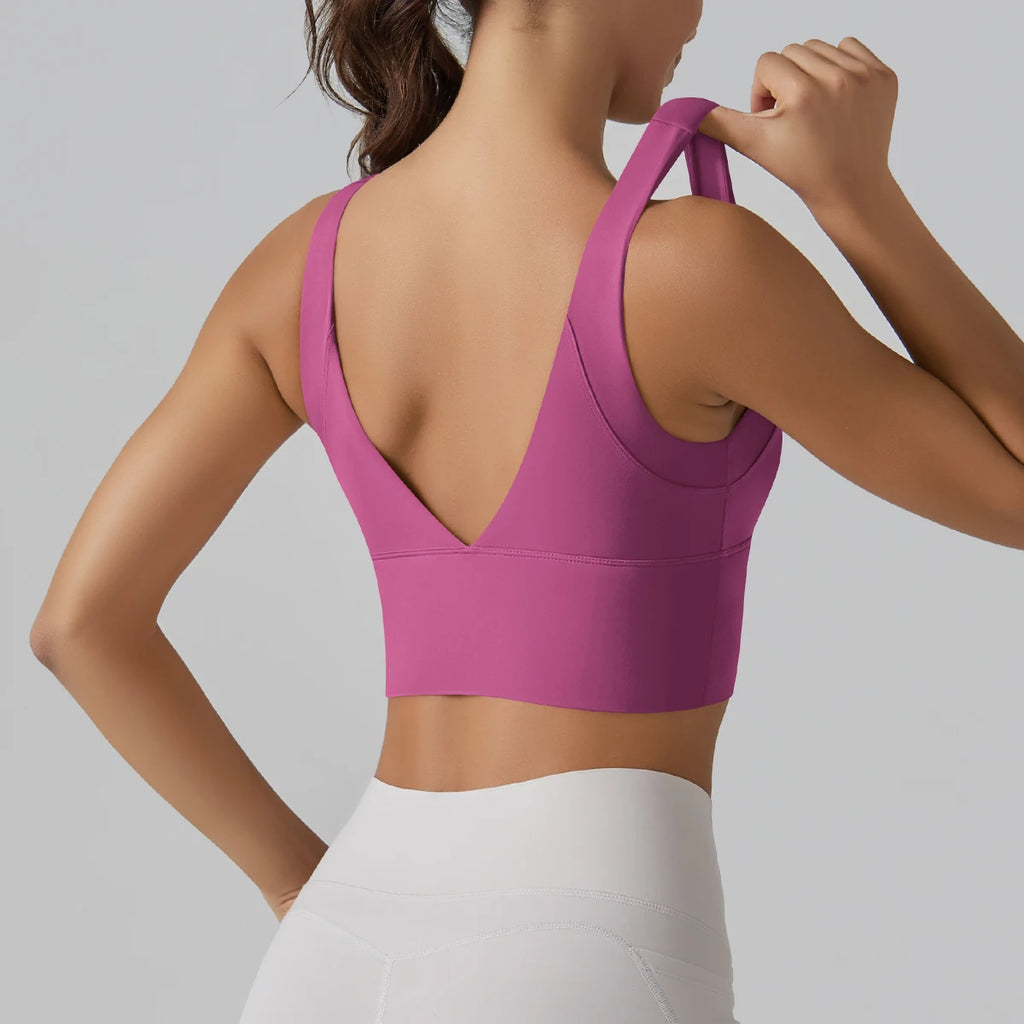 New  Yoga Tank Top Summer Sexy Fitness Yoga  Underwear Women's Sports Bra Push Up Fitness Bra  Running Gym Fitness Tops