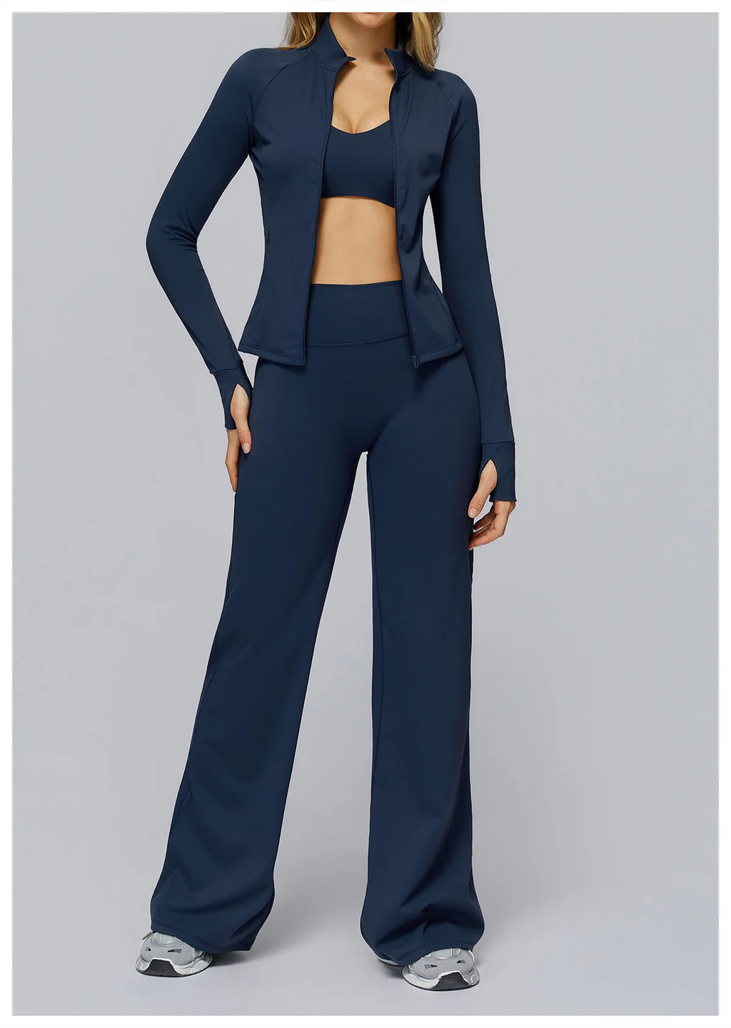 High Waist Flared Leggings Women Gym Fitness Yoga Pants Workout Runing Sport Leggings Women's Control Tummy Yoga Wide Leg Pants