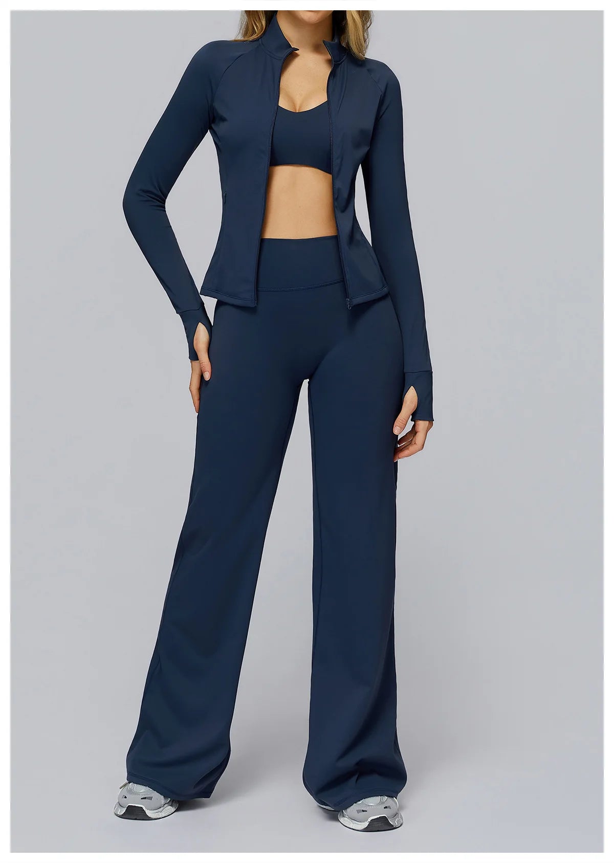 High Waist Flared Leggings Women Gym Fitness Yoga Pants Workout Runing Sport Leggings Women's Control Tummy Yoga Wide Leg Pants