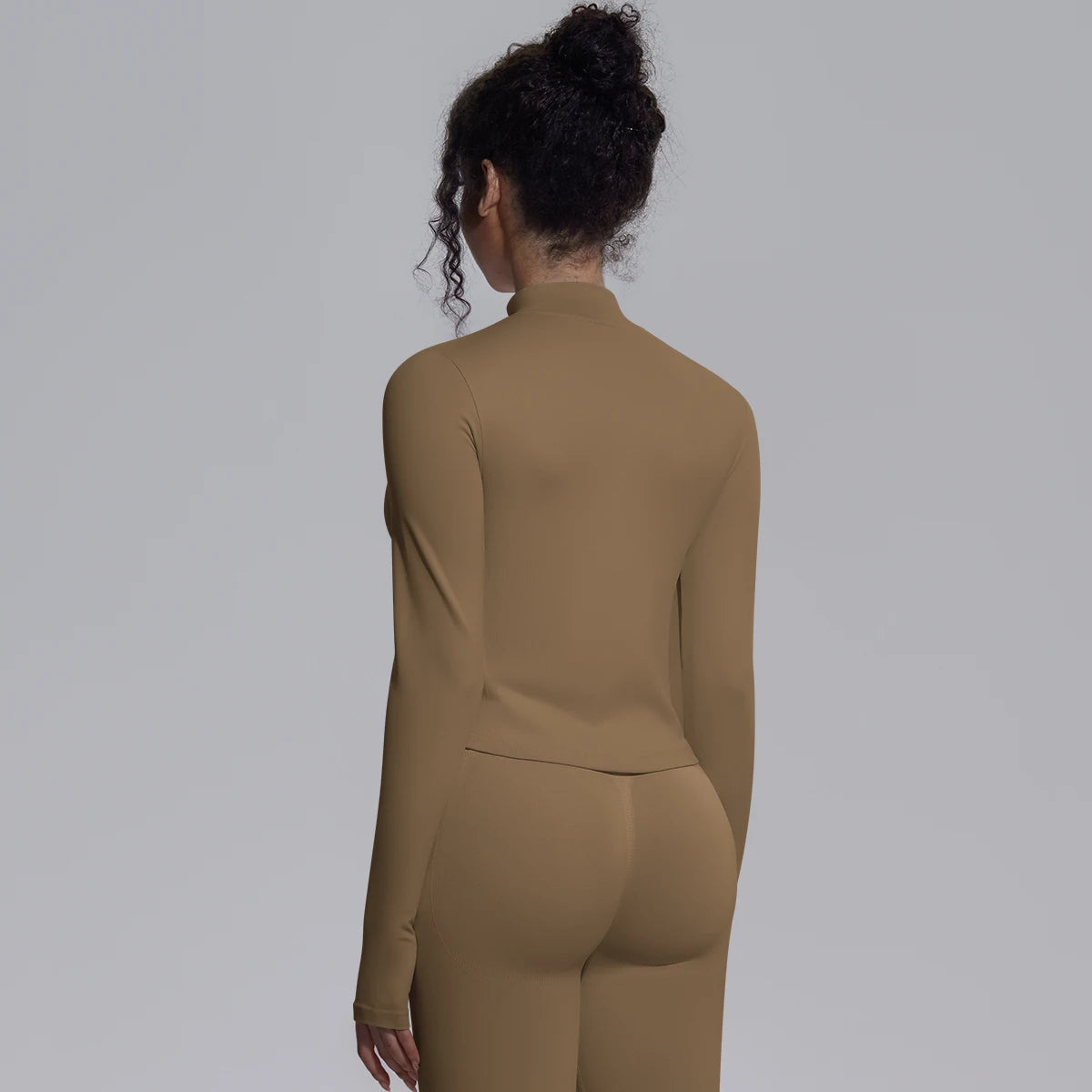 Yoga Long Sleeved for Woman 1PC Summer Running Shirts Solid Color Yoga Zipper Long Sleeves Zipper Jacket Women Fitness Yoga Top