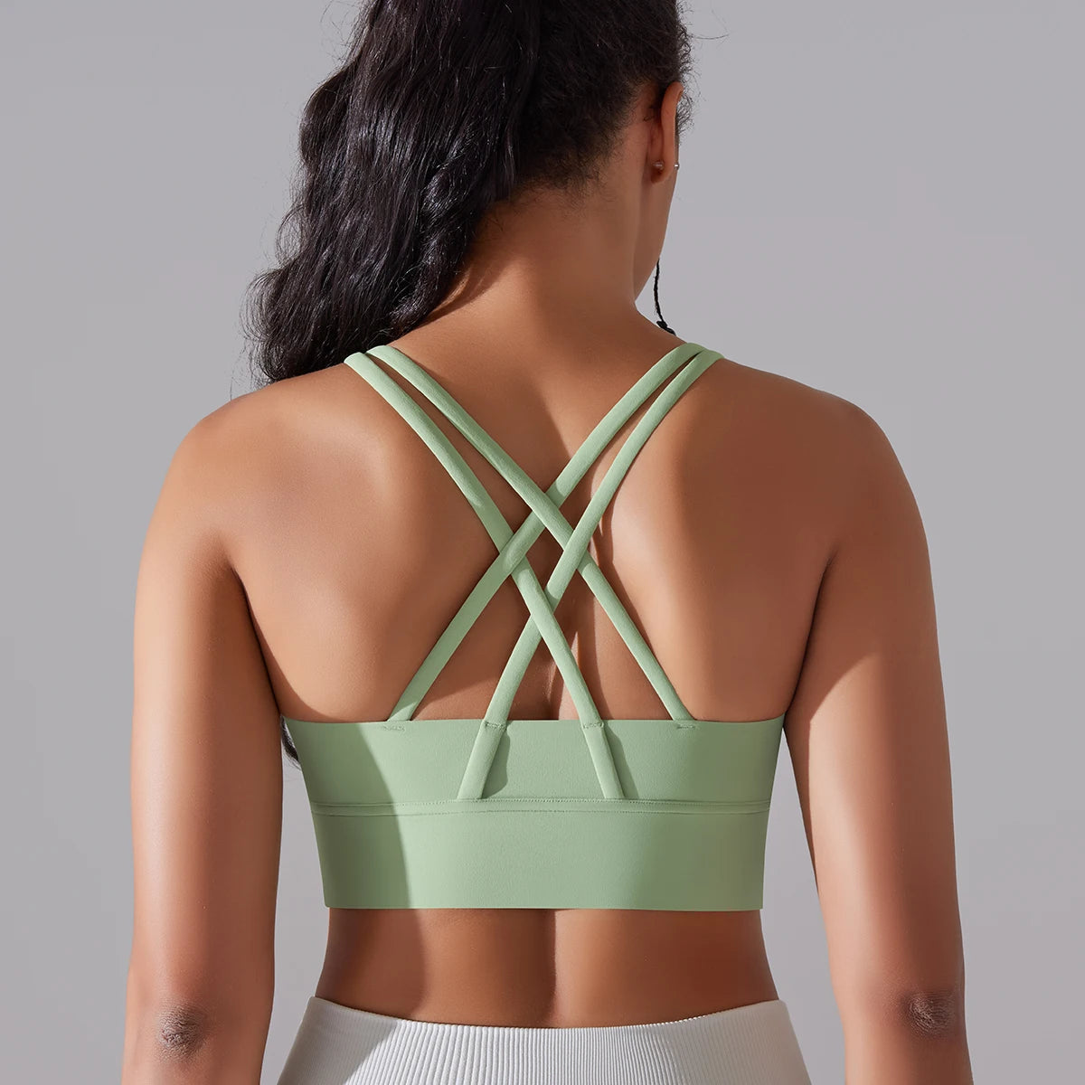 Women Sports Bra Sexy Yoga Bra High Support Impact Sports Underwear Running Quick DryTank Top Fitness Gym Padded Bralette