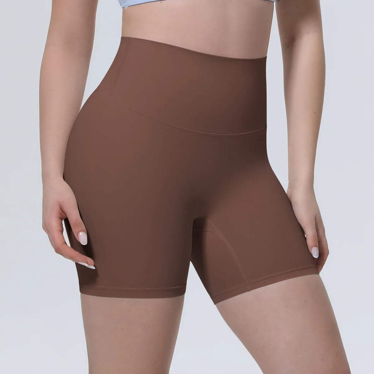 Women High Waist Push Up Yoga Shorts Cycling Sports Short Leggings Tights Fitness Running Workout Gym Training Hip Lifting Pants