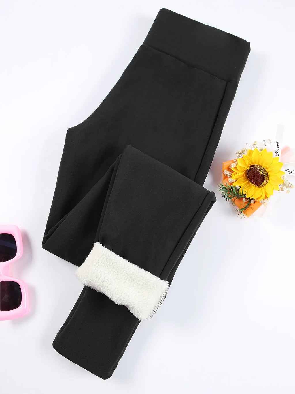 Women's Fleece Lined Leggings High Waist Thermal