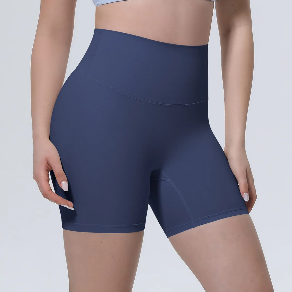 Women High Waist Push Up Yoga Shorts Cycling Sports Short Leggings Tights Fitness Running Workout Gym Training Hip Lifting Pants