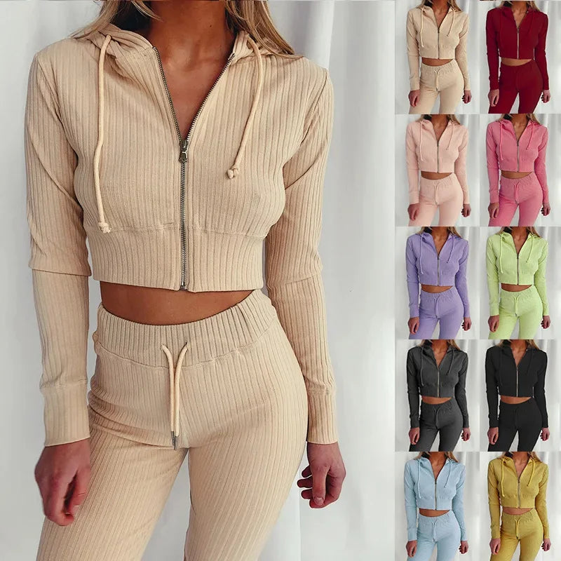 Women's Slim Fit Hooded Long Sleeve Waist Suit