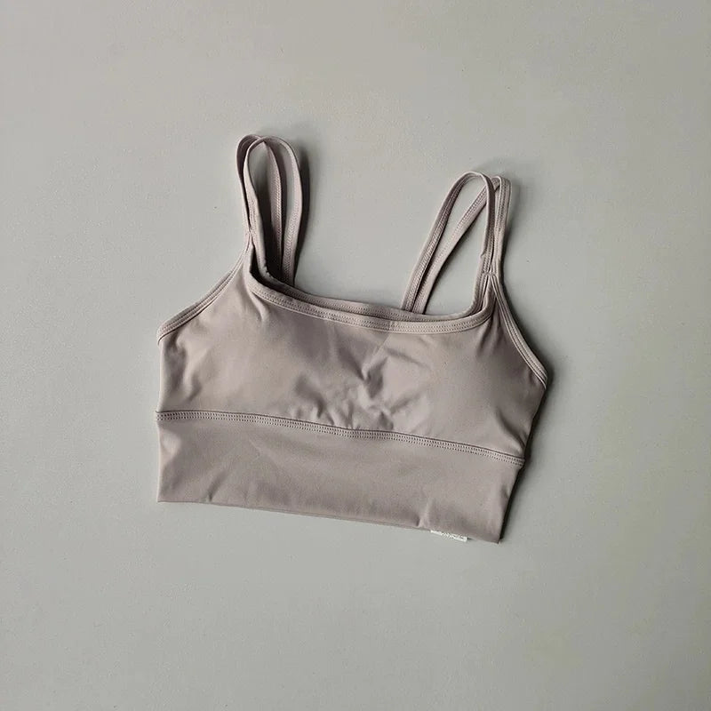 Women Push Up Yoga Bra Breathable Beauty Back Crop Top Wireless Sports Bra Short Vest for Running Gym Fitness Workout