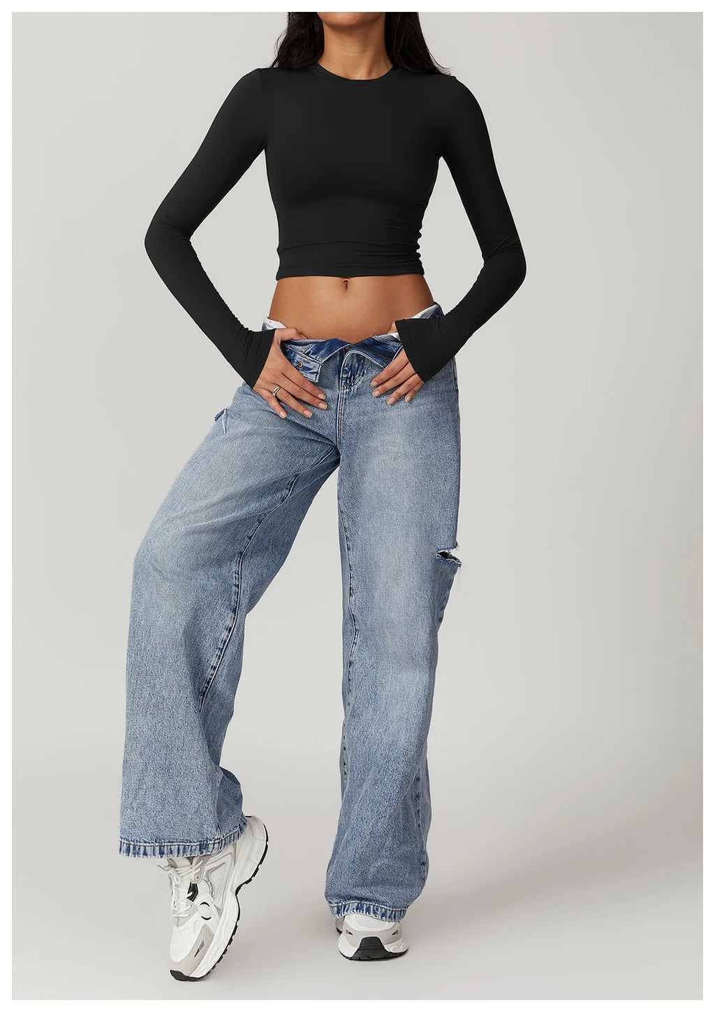 Women Yoga Shirts Crop Top Long Sleeves Shirts for Women Yoga  Long Sleeves Sports Fitness Top Push Up Gym Clothes Workout Tops
