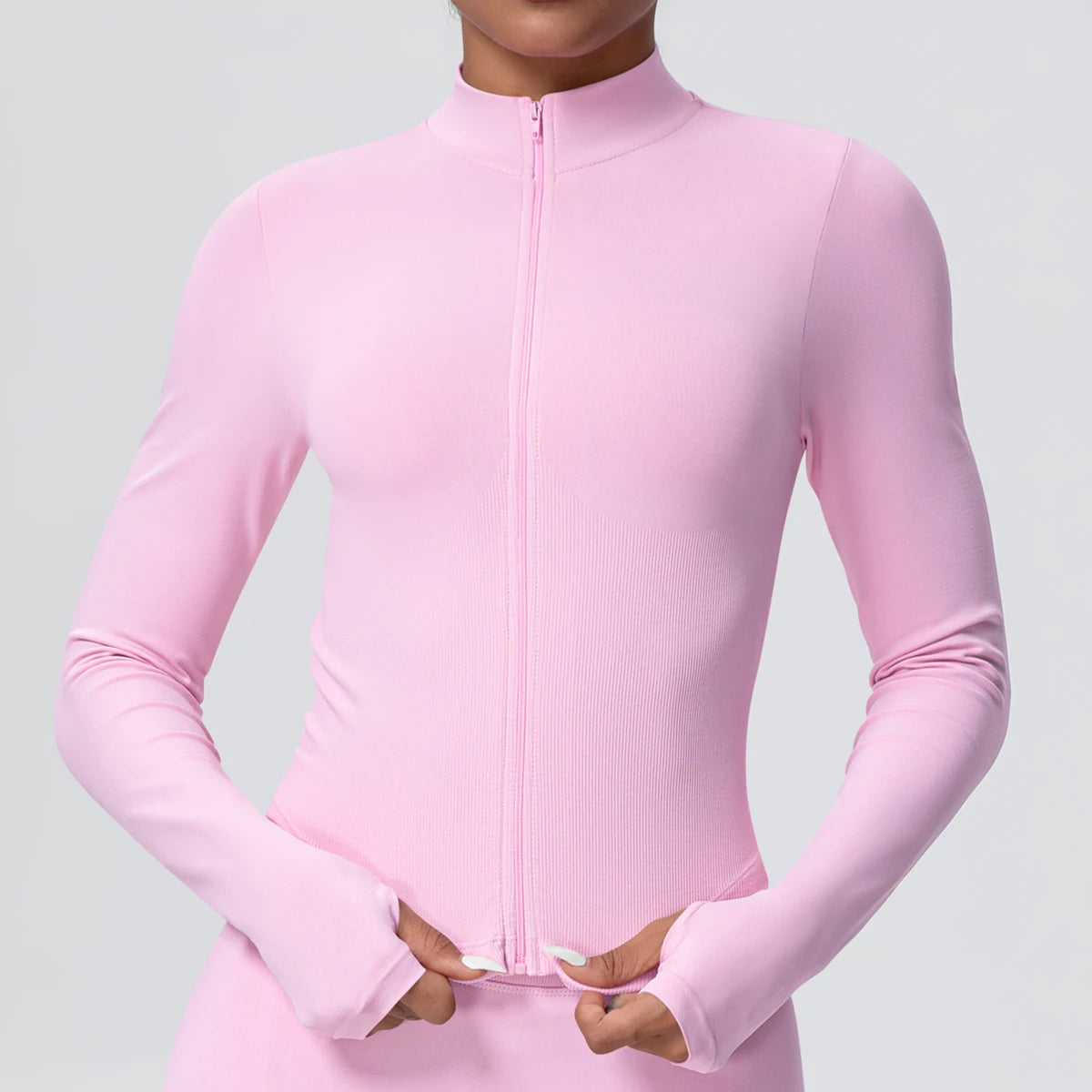 Yoga Long Sleeved for Woman 1PC Summer Running Shirts Solid Color Yoga Zipper Long Sleeves Zipper Jacket Women Fitness Yoga Top