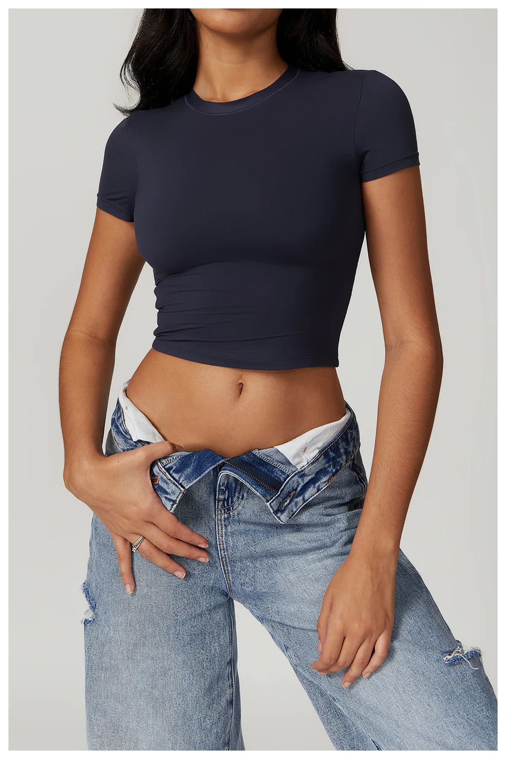 Yoga Top Women's Tight Sports T-shirt Quick Drying Short Sleeved Yoga T-shirt Pilates Running Workout Fitness Short Sleeved