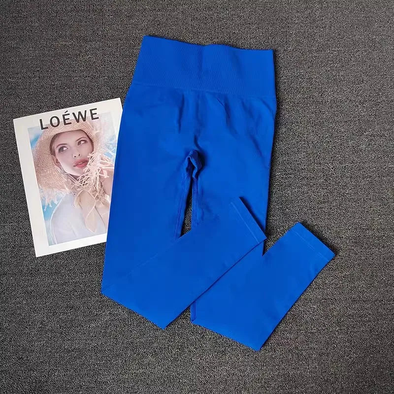 High-end Yoga Pants Women Fitness Leggings High Elastic Sports Pants Push UP Tights Running Leggings Breathable Gym Leggings