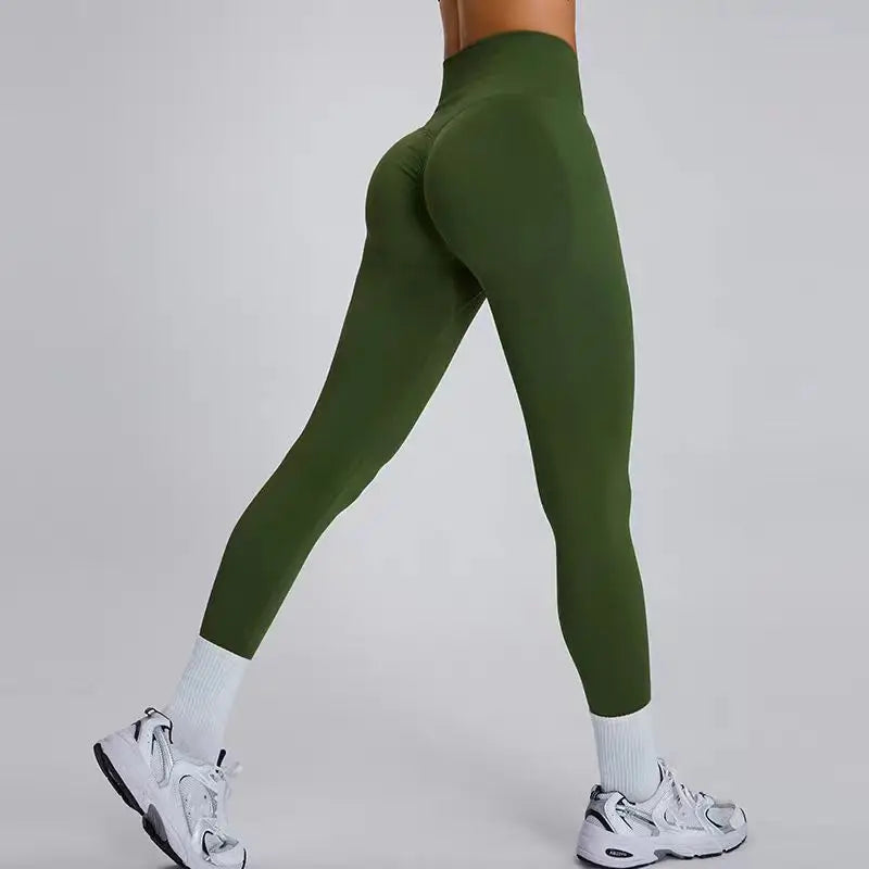 Seamless High Waist Yoga Pants Women Hip Lifting High Elastic Quick Dry Gym Workout Leggings Breathable Sports Running Tights