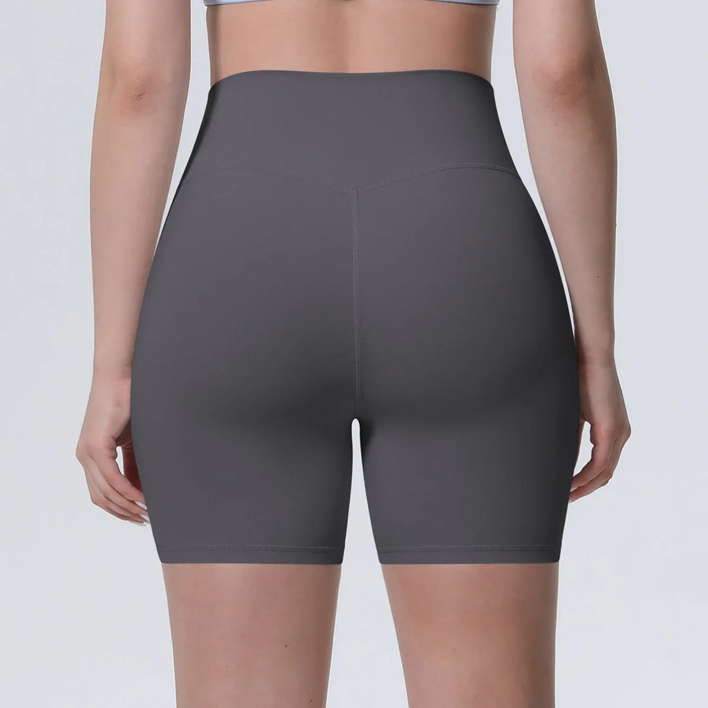 Women High Waist Push Up Yoga Shorts Cycling Sports Short Leggings Tights Fitness Running Workout Gym Training Hip Lifting Pants