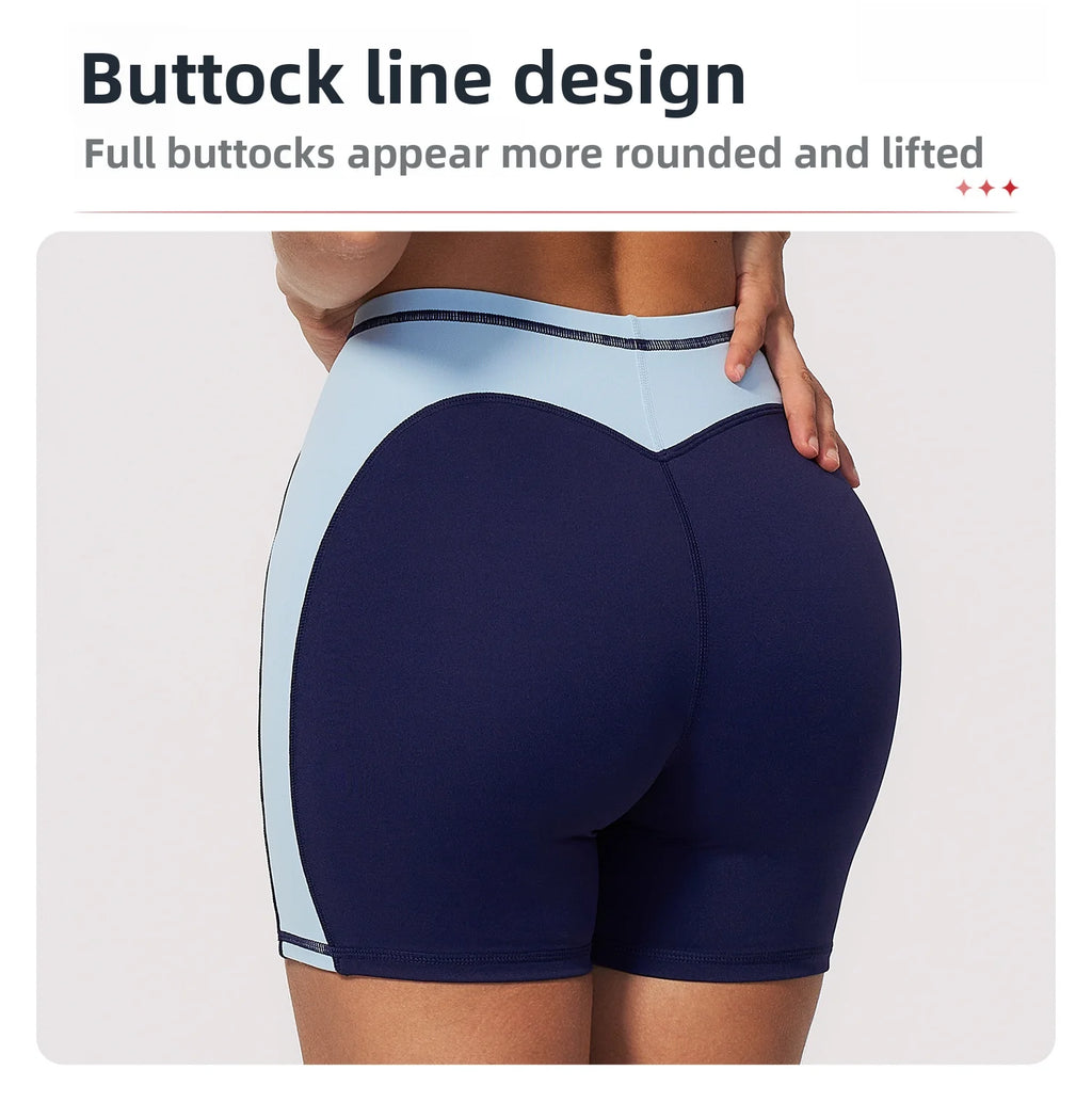 summer Yoga Shorts Women High Waist Workout Shorts Fitness Yoga Lift Butt Fitness Ladies Yoga Gym Running Short Pants Sportswear