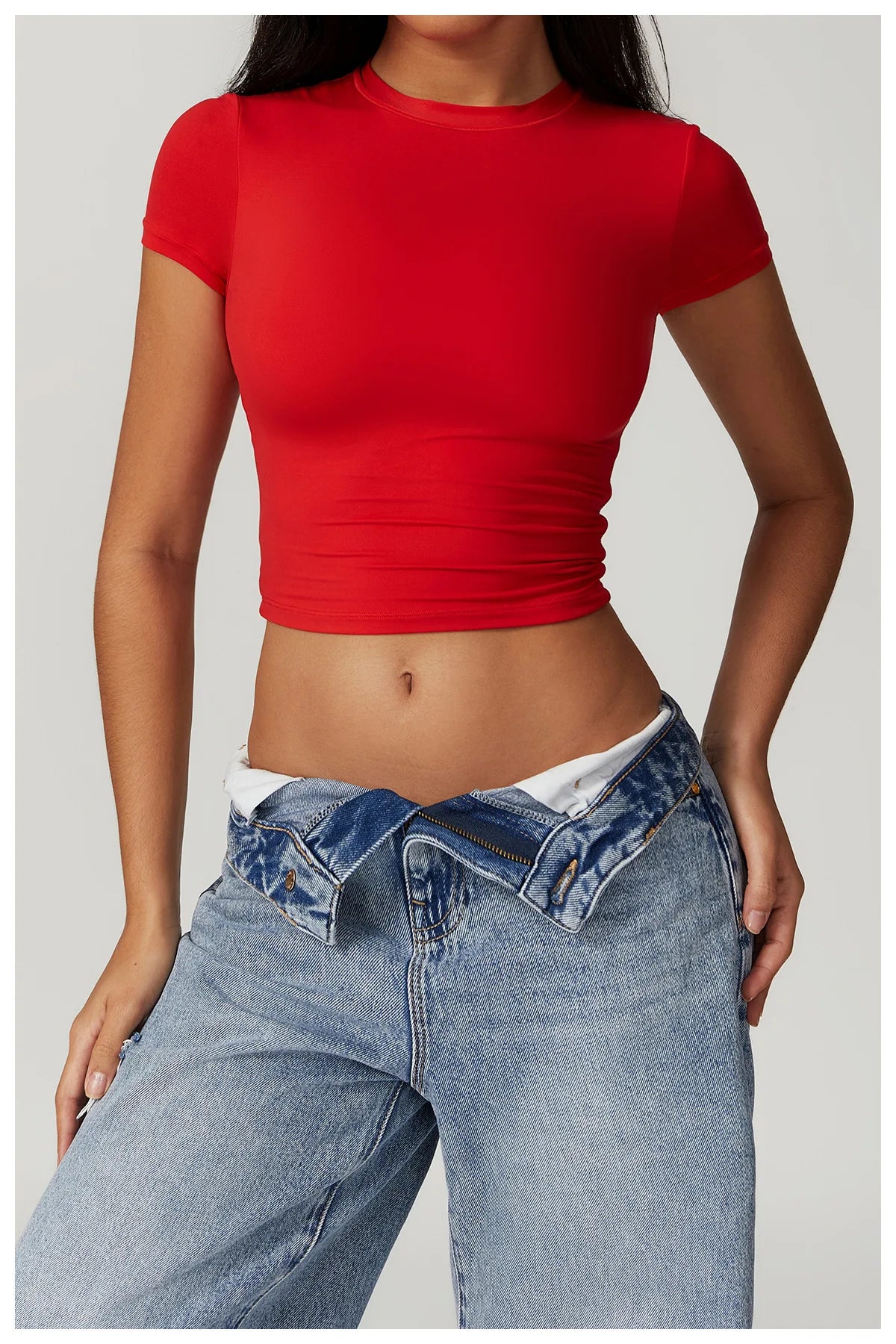 Yoga Top Women's Tight Sports T-shirt Quick Drying Short Sleeved Yoga T-shirt Pilates Running Workout Fitness Short Sleeved
