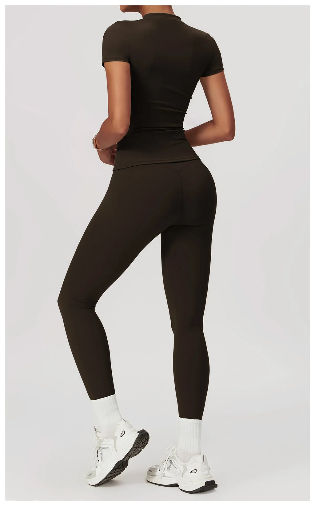 JUREN Yoga Shirts Women Top Quick Dry Running Tops Tights Push Up Workout Gym Clothe Female Short Sleeve Fitness Sports T-Shirts