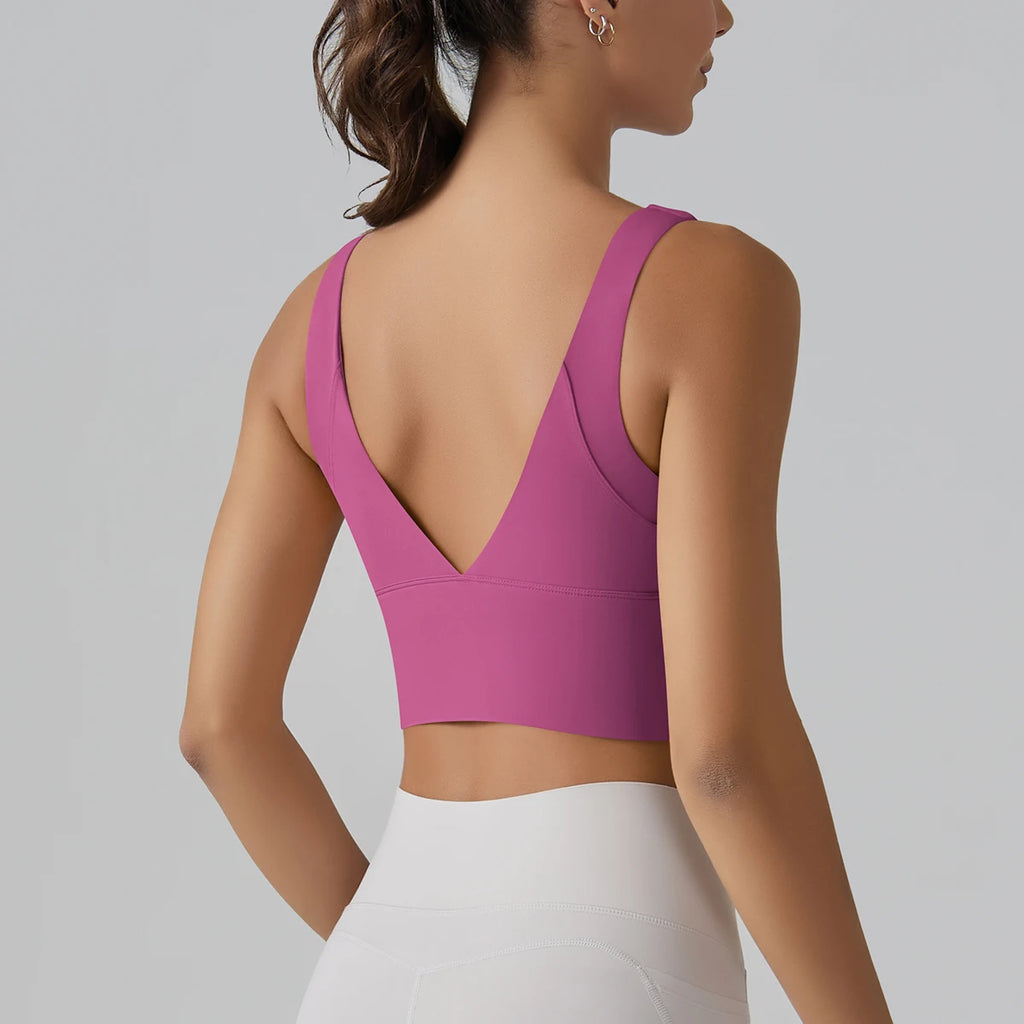 New  Yoga Tank Top Summer Sexy Fitness Yoga  Underwear Women's Sports Bra Push Up Fitness Bra  Running Gym Fitness Tops