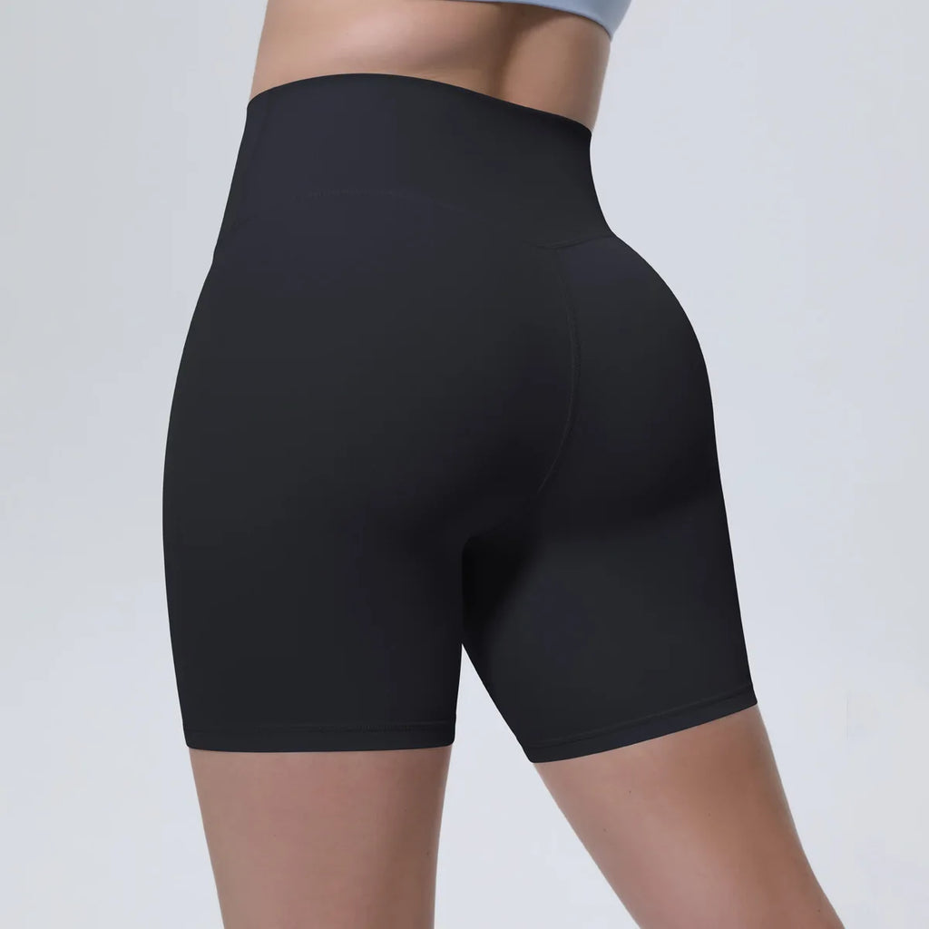 Women High Waist Push Up Yoga Shorts Cycling Sports Short Leggings Tights Fitness Running Workout Gym Training Hip Lifting Pants
