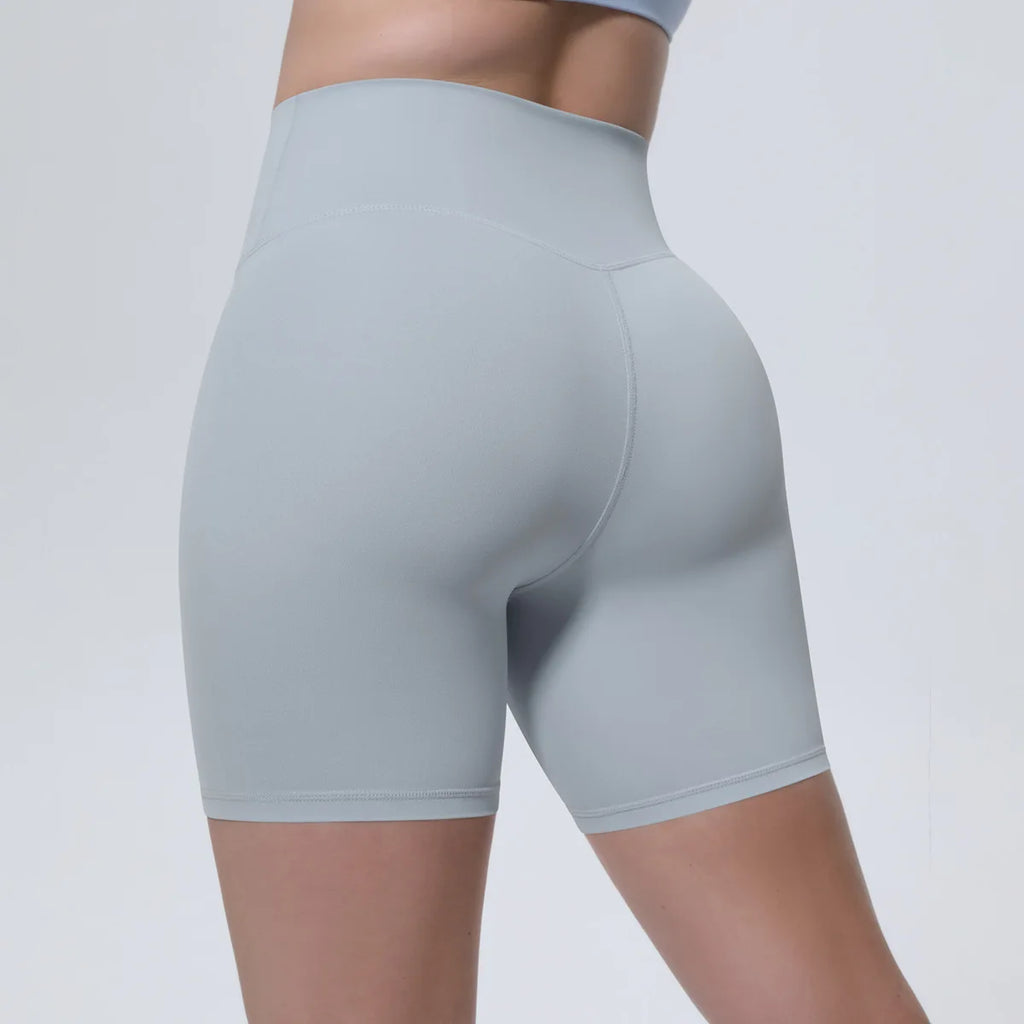 Women High Waist Push Up Yoga Shorts Cycling Sports Short Leggings Tights Fitness Running Workout Gym Training Hip Lifting Pants