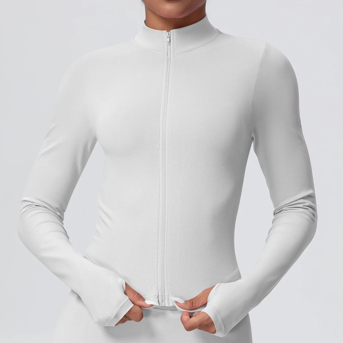 Yoga Long Sleeved for Woman 1PC Summer Running Shirts Solid Color Yoga Zipper Long Sleeves Zipper Jacket Women Fitness Yoga Top