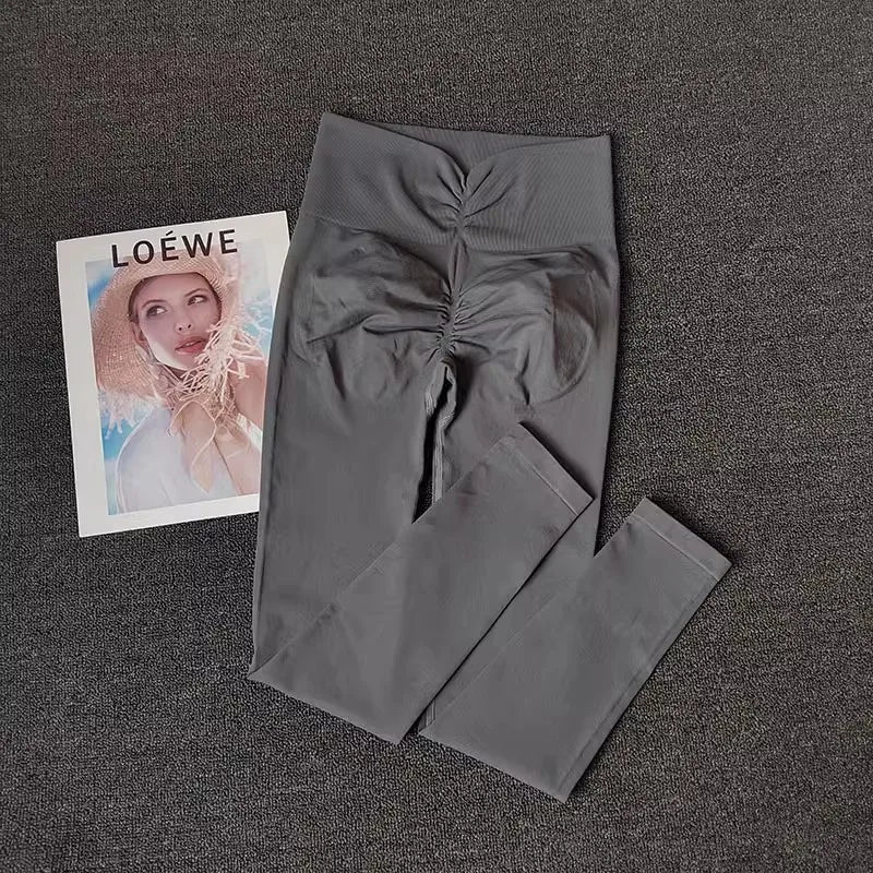 High-end Yoga Pants Women Fitness Leggings High Elastic Sports Pants Push UP Tights Running Leggings Breathable Gym Leggings