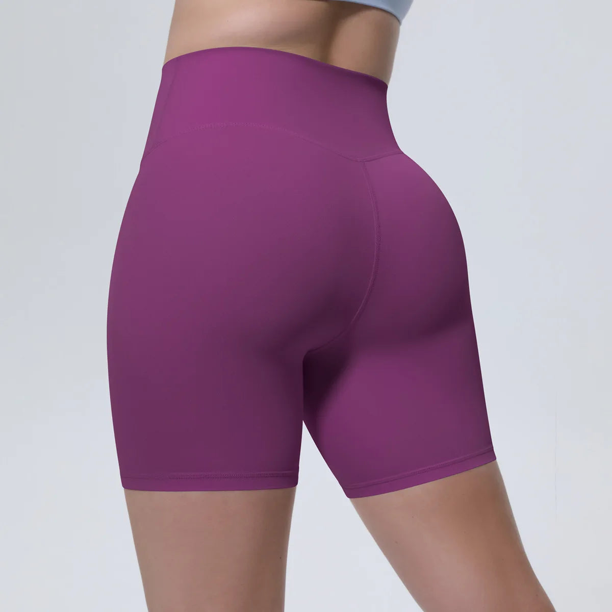 Women High Waist Push Up Yoga Shorts Cycling Sports Short Leggings Tights Fitness Running Workout Gym Training Hip Lifting Pants