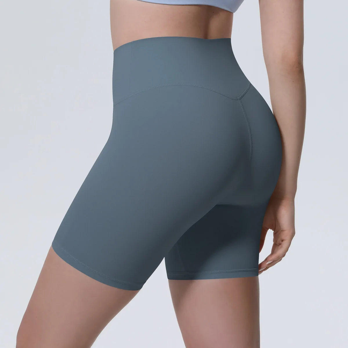 Women High Waist Push Up Yoga Shorts Cycling Sports Short Leggings Tights Fitness Running Workout Gym Training Hip Lifting Pants