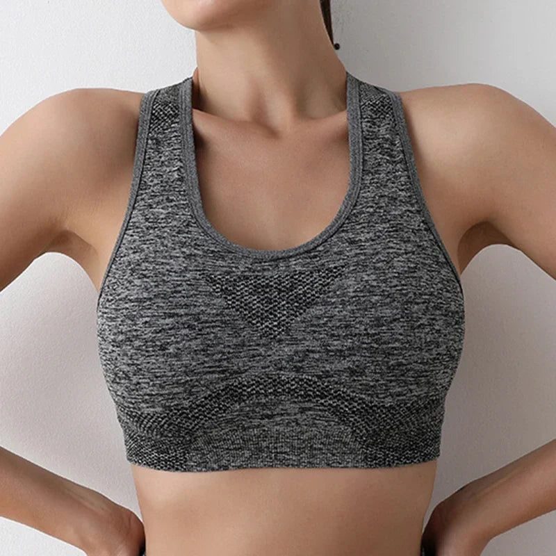 Women Sports Bra Top Push Up Fitness Yoga Bra Underwear Sport Tops For Women Breathable Running Vest Gym Wear