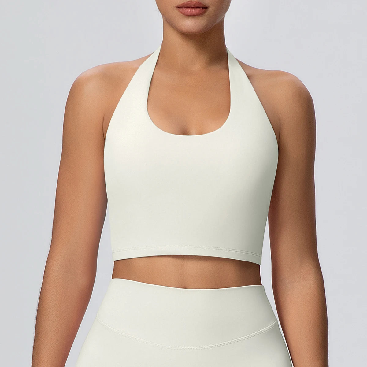 Summer Beautiful Back Hanging Neck Bra Woman Shockproof Workout Top Sports Underwear Yoga Vest with Chest Pad Sexy Women Bra