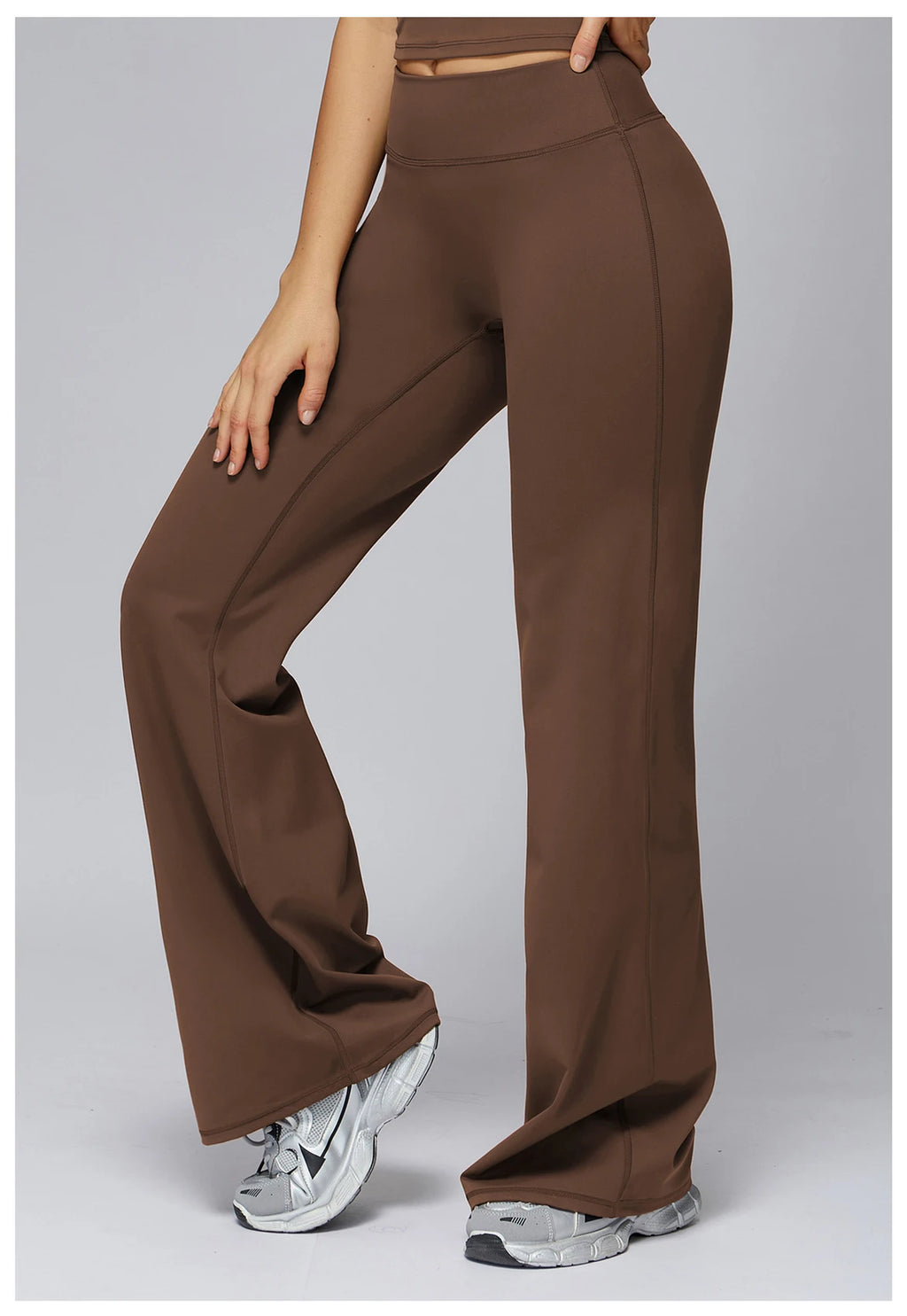 High Waist Flared Leggings Women Gym Fitness Yoga Pants Workout Runing Sport Leggings Women's Control Tummy Yoga Wide Leg Pants