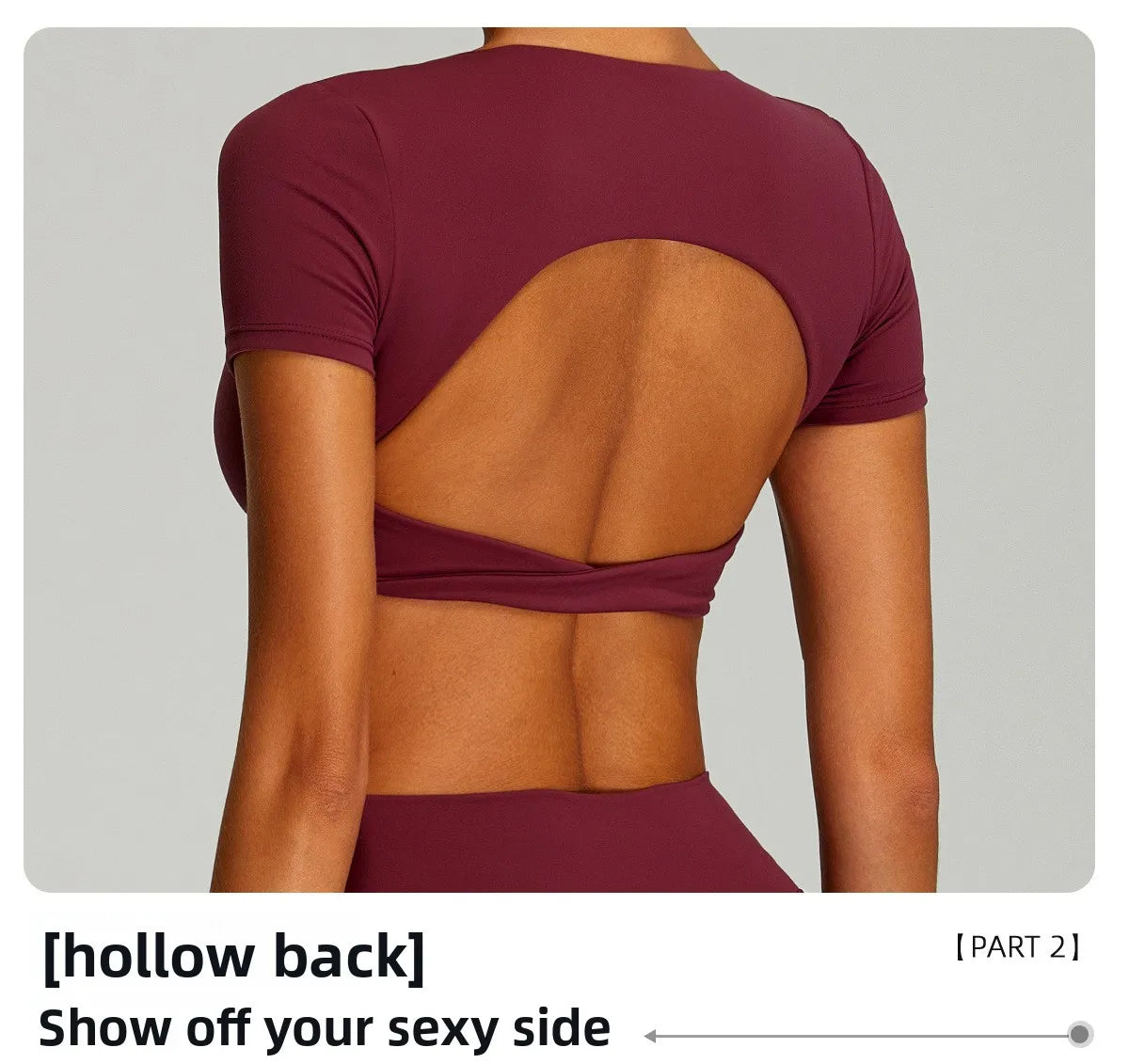 Sexy Sports Shirts Breathable Short Sleeves Workout Tops Fitness Female Backless Yoga Clothing Sport Crop Tops Women Gym Top