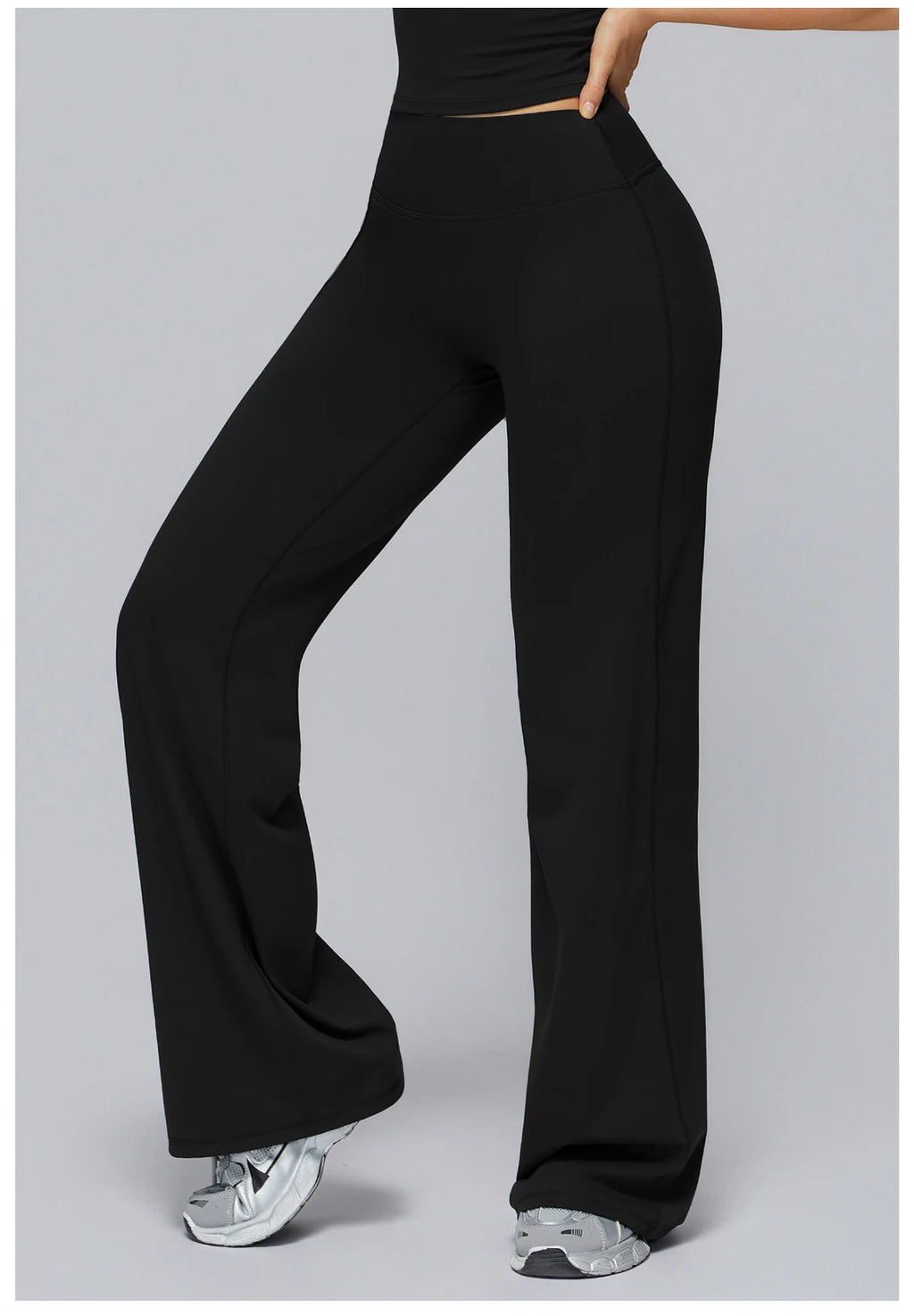 High Waist Flared Leggings Women Gym Fitness Yoga Pants Workout Runing Sport Leggings Women's Control Tummy Yoga Wide Leg Pants