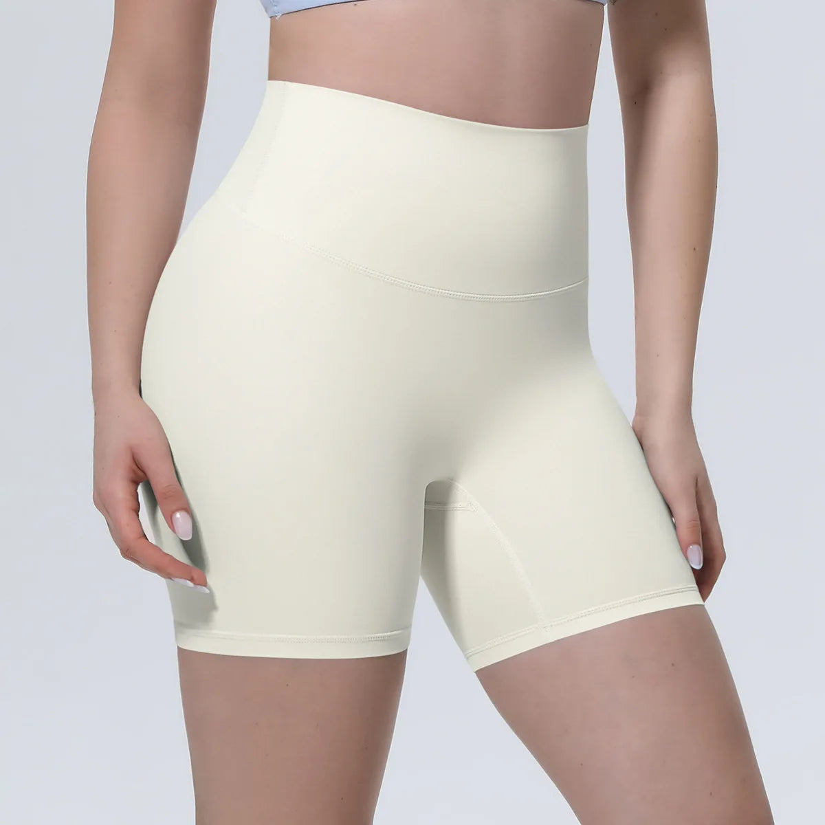 Women High Waist Push Up Yoga Shorts Cycling Sports Short Leggings Tights Fitness Running Workout Gym Training Hip Lifting Pants