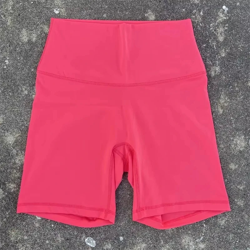 Solid Color Women Sport Yoga Short leggings Compression Support Sweat-Wickin Comprehensive Training Jog Cycling Internal Pocket