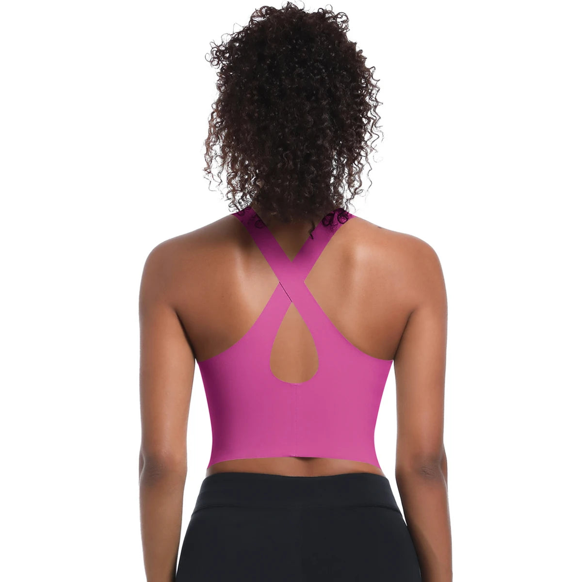 Solid Color Sexy Beautiful Back Yoga Vest Summer Gym Running Shockproof Workout