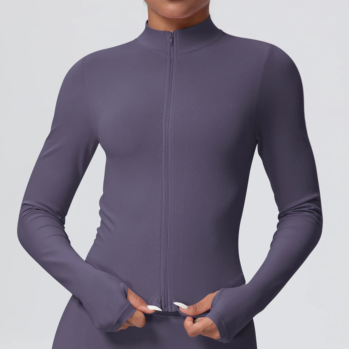 Yoga Long Sleeved for Woman 1PC Summer Running Shirts Solid Color Yoga Zipper Long Sleeves Zipper Jacket Women Fitness Yoga Top