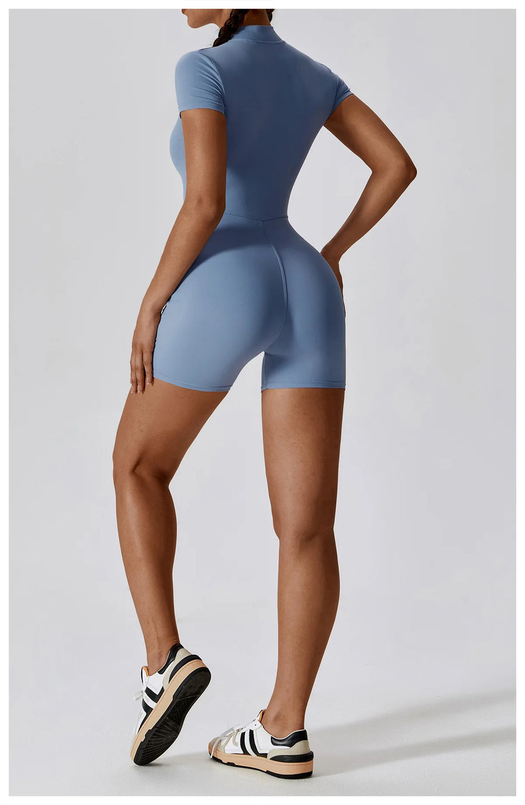 Yoga Boilersuit Long Sleeved Women's Sportswear Gym Zipper Jumpsuits Workout High-intensity Fitness One-piece Skin-tight Garment