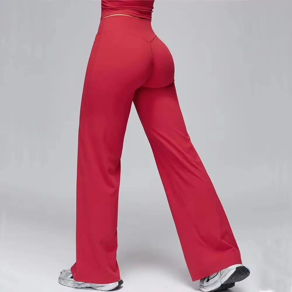 High Waist Flared Leggings Women Gym Fitness Yoga Pants Workout Runing Sport Leggings Women's Control Tummy Yoga Wide Leg Pants
