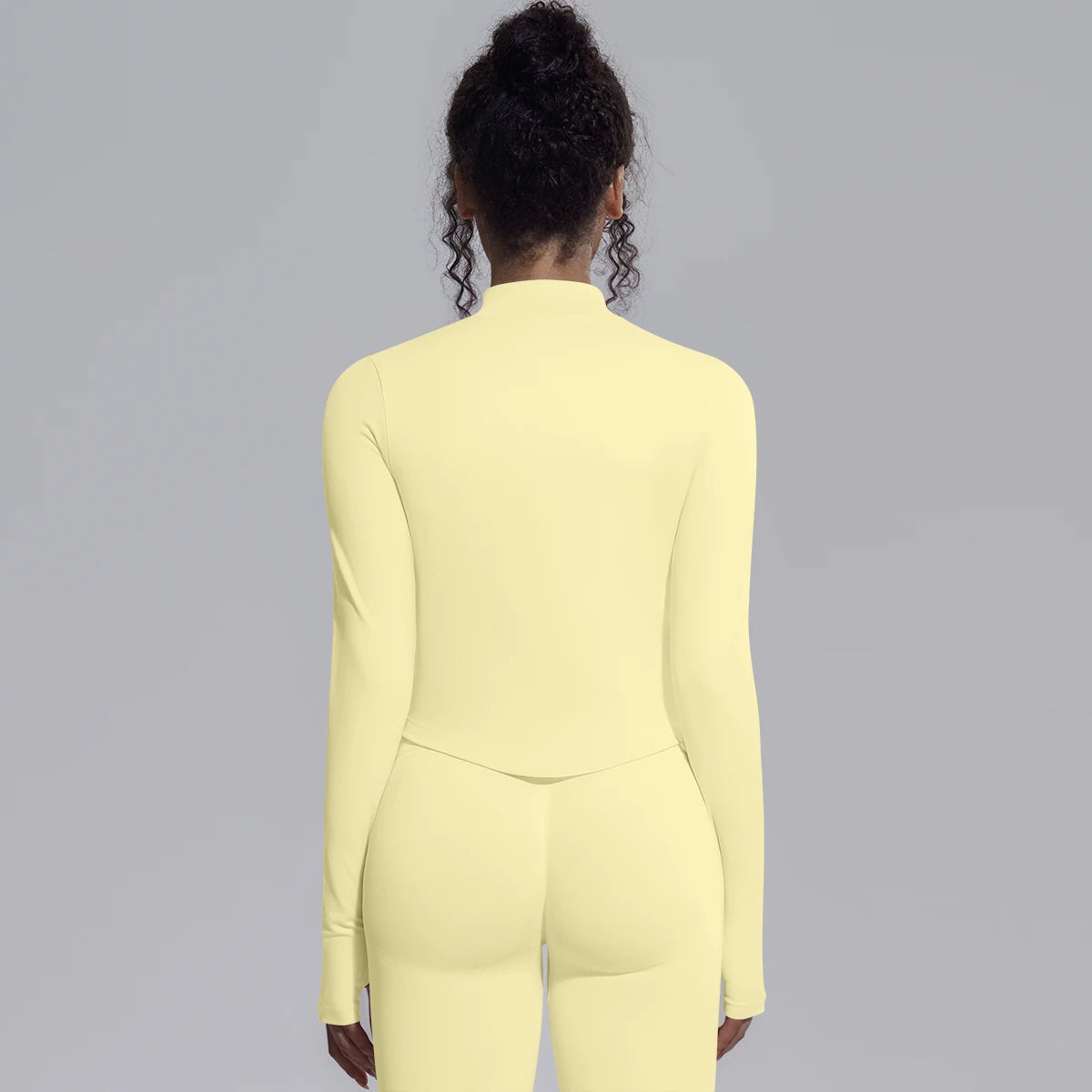 Yoga Long Sleeved for Woman 1PC Summer Running Shirts Solid Color Yoga Zipper Long Sleeves Zipper Jacket Women Fitness Yoga Top