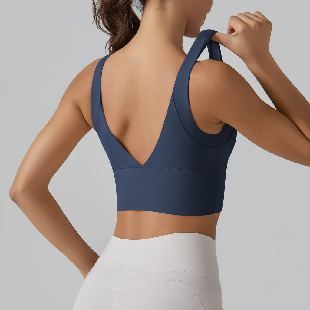 New  Yoga Tank Top Summer Sexy Fitness Yoga  Underwear Women's Sports Bra Push Up Fitness Bra  Running Gym Fitness Tops