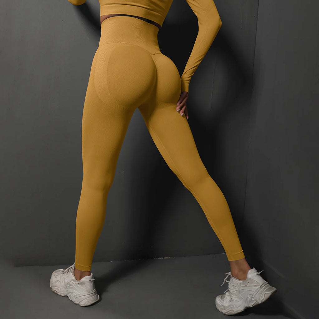 High Waist Yoga Leggings Women Seamless Push Up Sport Leggings Fitness Running Hip Lift Yoga Pants Highly Elastic Gym Leggings