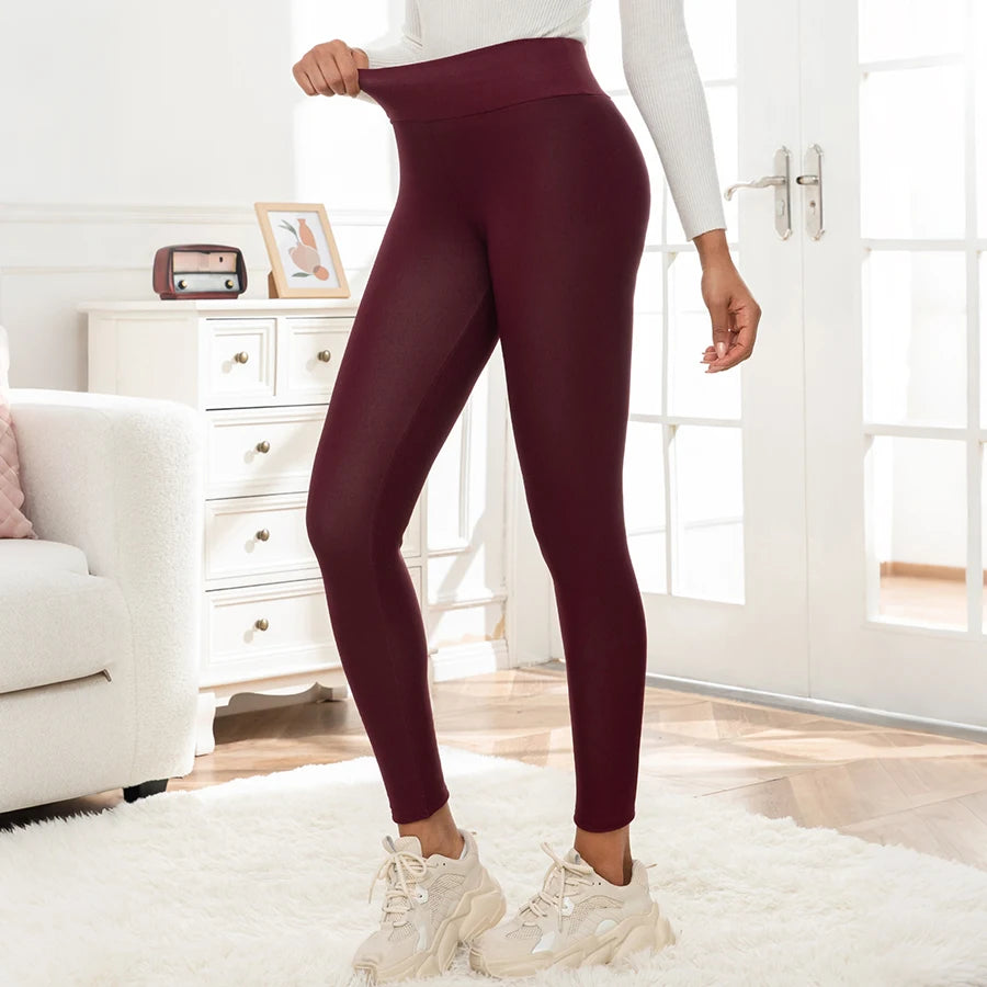 Women's Fleece Lined Leggings High Waist Thermal