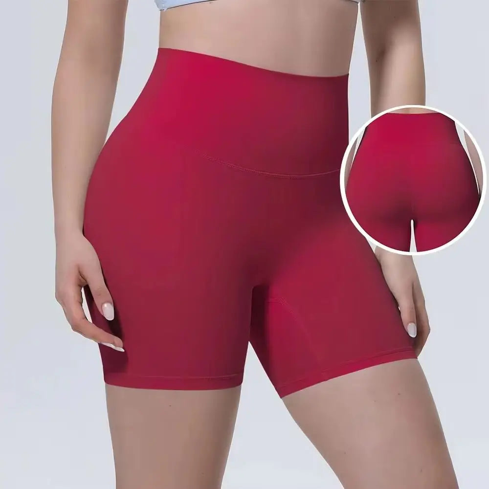 Women High Waist Push Up Yoga Shorts Cycling Sports Short Leggings Tights Fitness Running Workout Gym Training Hip Lifting Pants
