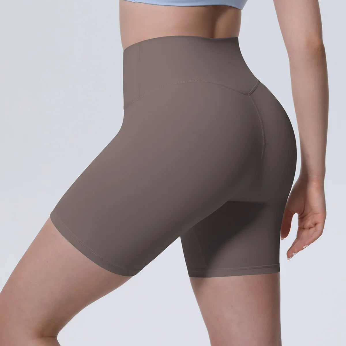 Women High Waist Push Up Yoga Shorts Cycling Sports Short Leggings Tights Fitness Running Workout Gym Training Hip Lifting Pants