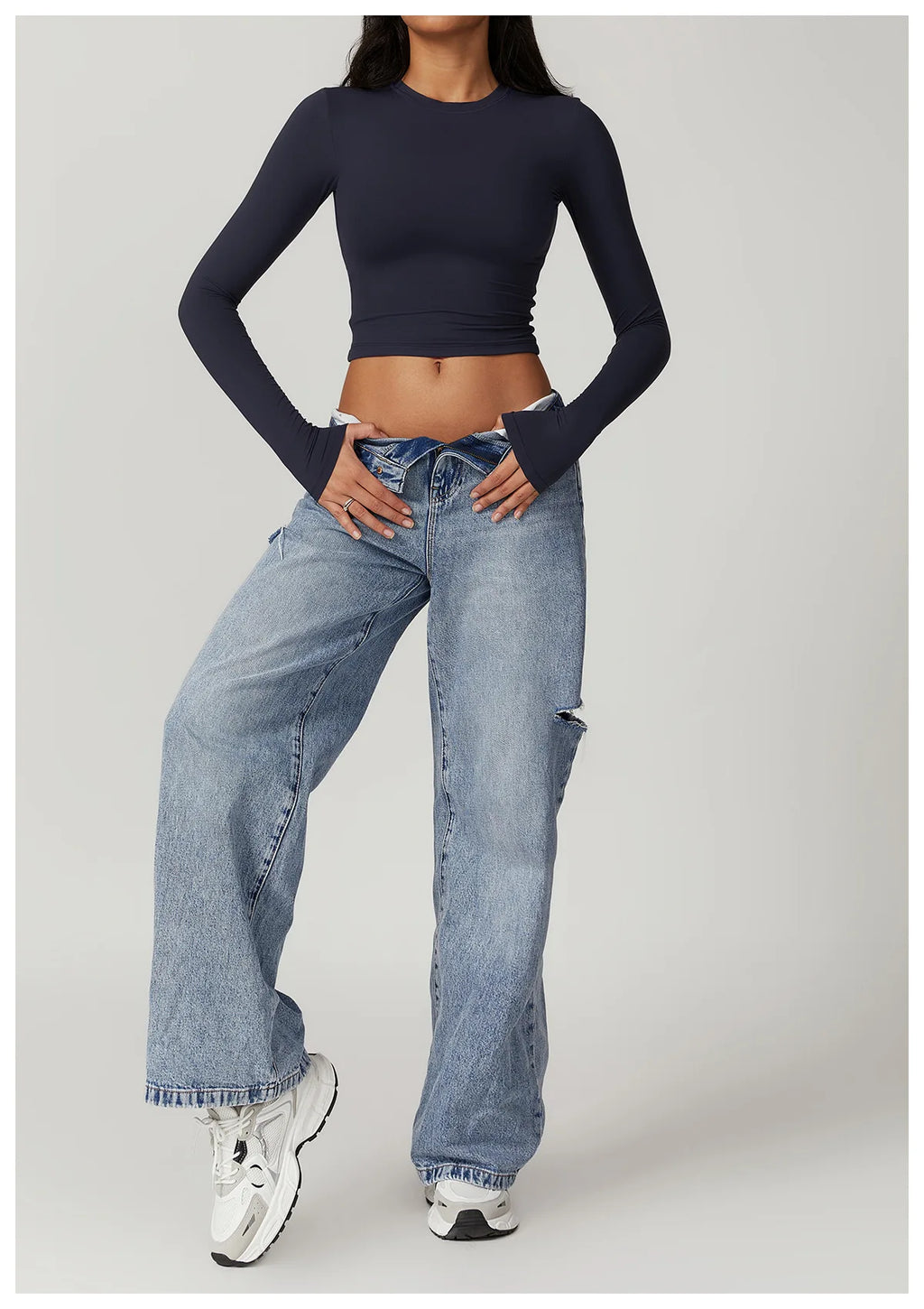 Women Yoga Shirts Crop Top Long Sleeves Shirts for Women Yoga  Long Sleeves Sports Fitness Top Push Up Gym Clothes Workout Tops