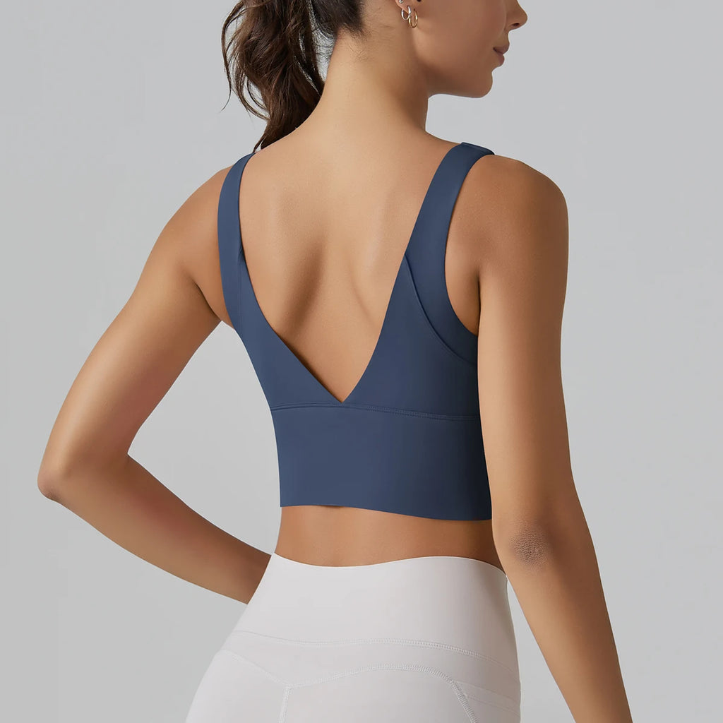 New  Yoga Tank Top Summer Sexy Fitness Yoga  Underwear Women's Sports Bra Push Up Fitness Bra  Running Gym Fitness Tops