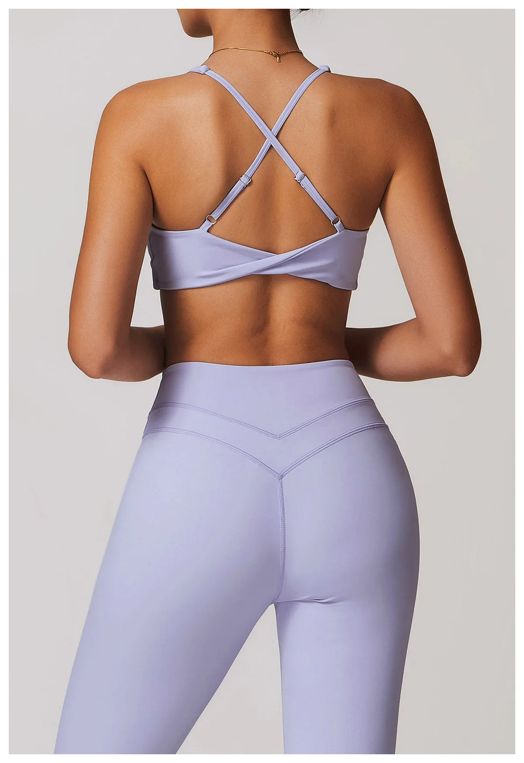 JUREN Sports Bra Women Fitness Bra Halter Sports Underwear Naked Feel Sexy Yoga Gym Push Up Workout Bra Padded Bralette Bathsuit