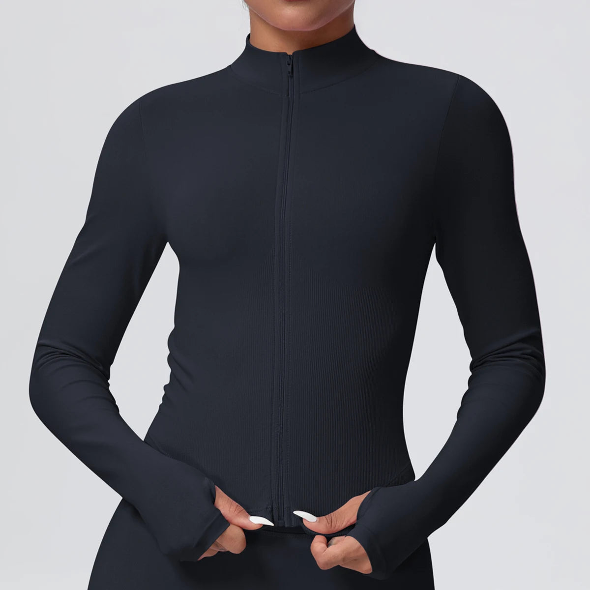 Yoga Long Sleeved for Woman 1PC Summer Running Shirts Solid Color Yoga Zipper Long Sleeves Zipper Jacket Women Fitness Yoga Top