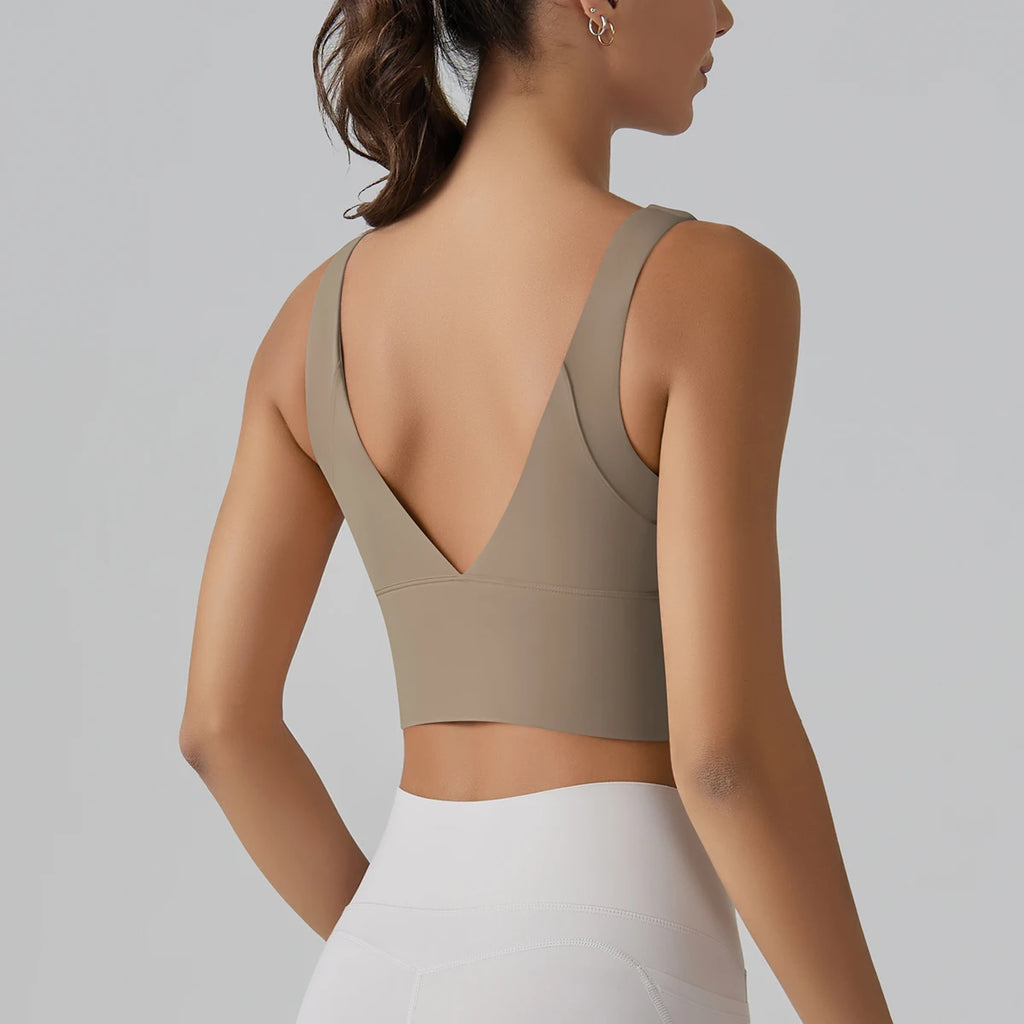 New  Yoga Tank Top Summer Sexy Fitness Yoga  Underwear Women's Sports Bra Push Up Fitness Bra  Running Gym Fitness Tops