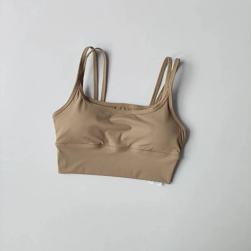 Women Push Up Yoga Bra Breathable Beauty Back Crop Top Wireless Sports Bra Short Vest for Running Gym Fitness Workout