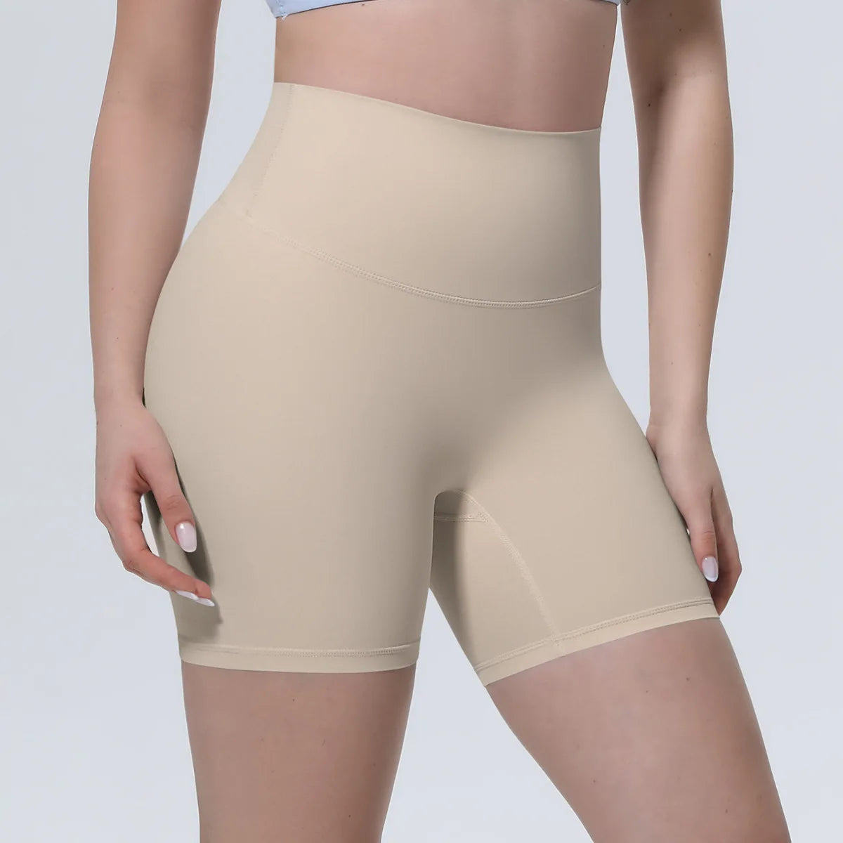 Women High Waist Push Up Yoga Shorts Cycling Sports Short Leggings Tights Fitness Running Workout Gym Training Hip Lifting Pants